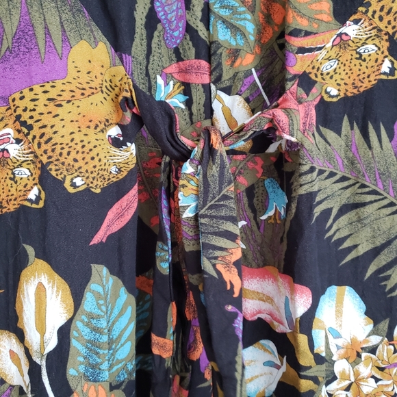 PEPALOVES Jungle Floral Mini Dress Small - Picture 12 of 12